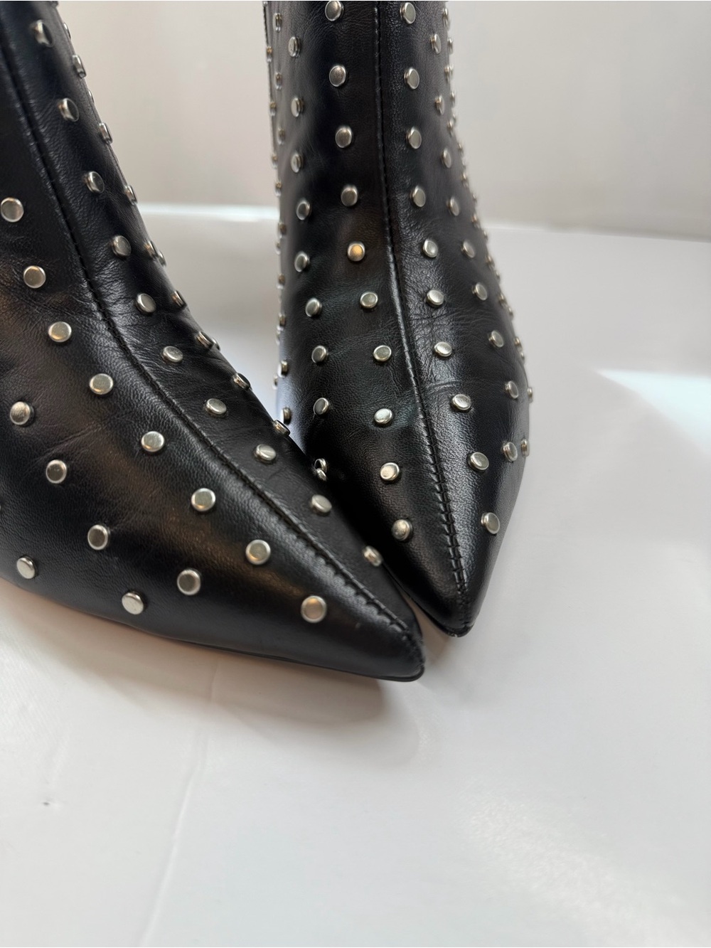 🖤 L’INTERVALLE Studded Leather Ankle Boots – Black – Size 37 (US 6) - Picture 7 of 12